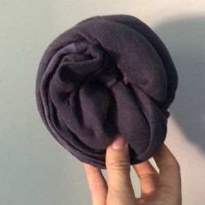 Sheer purple scarf